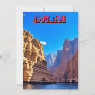 Majestic Beauté d'Oman Carte de vacances plat