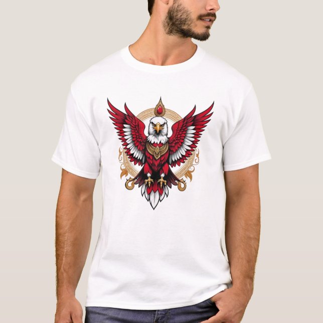 Majestic Eagle Power et Fierté T-shirt de luxe (Devant)