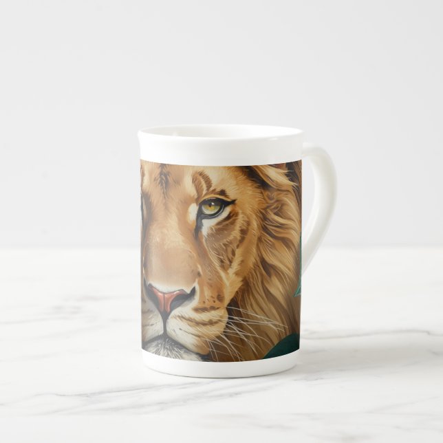 Majestic Lion Specialty Mug Powerful Wildlife Art  (Devant droit)