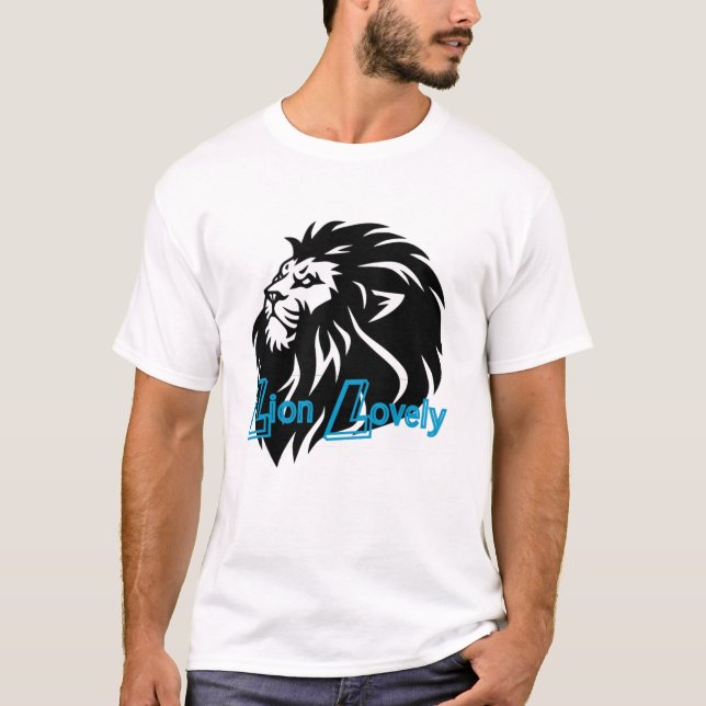 Majestic Mane : Design de T-shirt Lion unique (Devant)