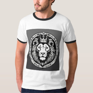 "Majestic Mane : Tête de Lion imprimé T-Shirts en 