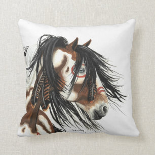 Majestic Mustang Horses American MoJo Coussin par