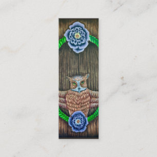 Majestic Owl Signet/mini carte de visite