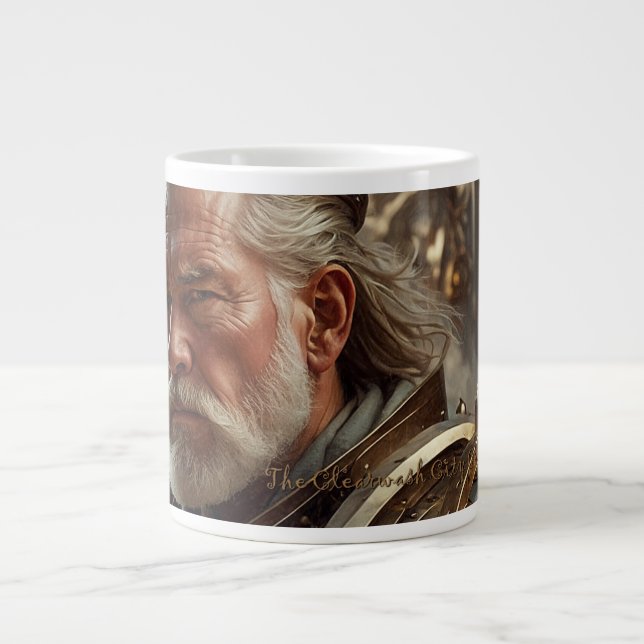 Majestic Regal Steampunk King Jumbo Mug (Devant)