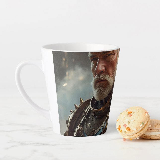 Majestic Regal Steampunk King Small Latte Mug (En situation)