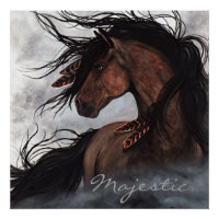 Majestic Smoky Horse par Bihrle Poster