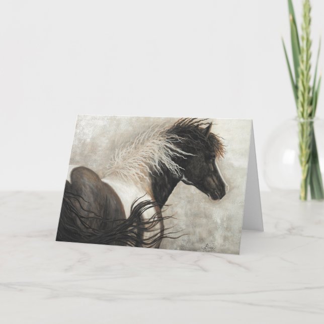 Majestic Stallion Pinto Horse par Carte BiHrle (Devant)