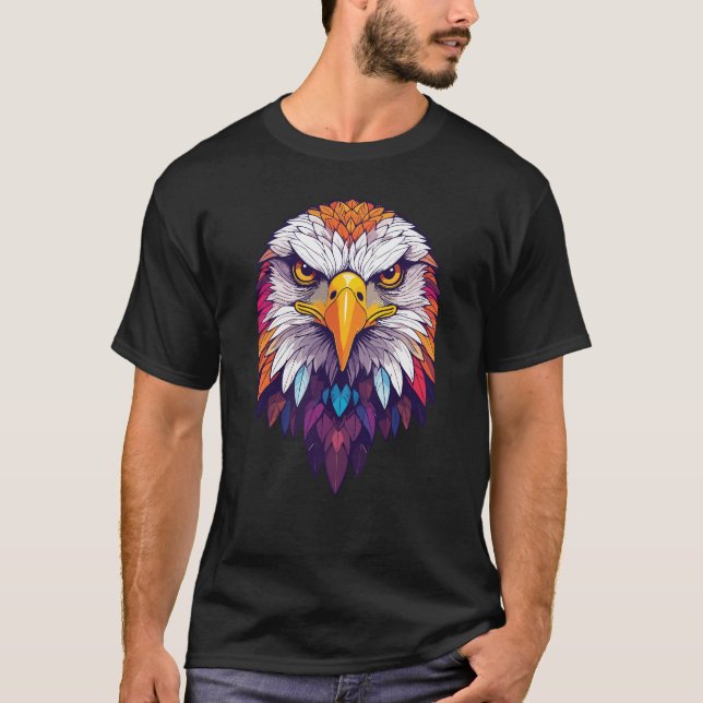 Majestic Vibrant Eagle Tshirt (Devant)