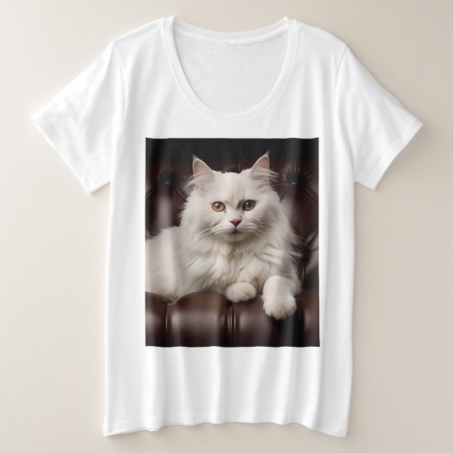 Majestic white cat (Design devant)