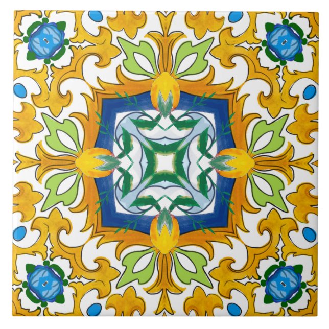 Majolique, carreaux méditerranéens, (Devant)