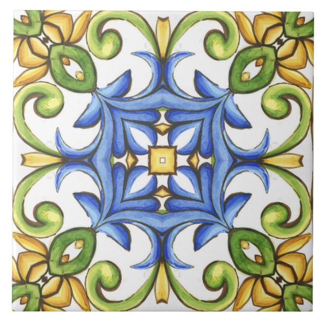 Majolique, carreaux méditerranéens, (Devant)