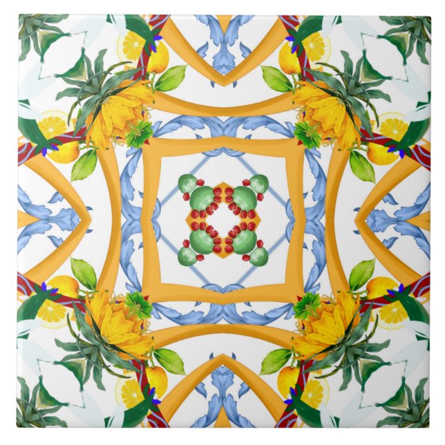 Majolique, carreaux méditerranéens, (Devant)