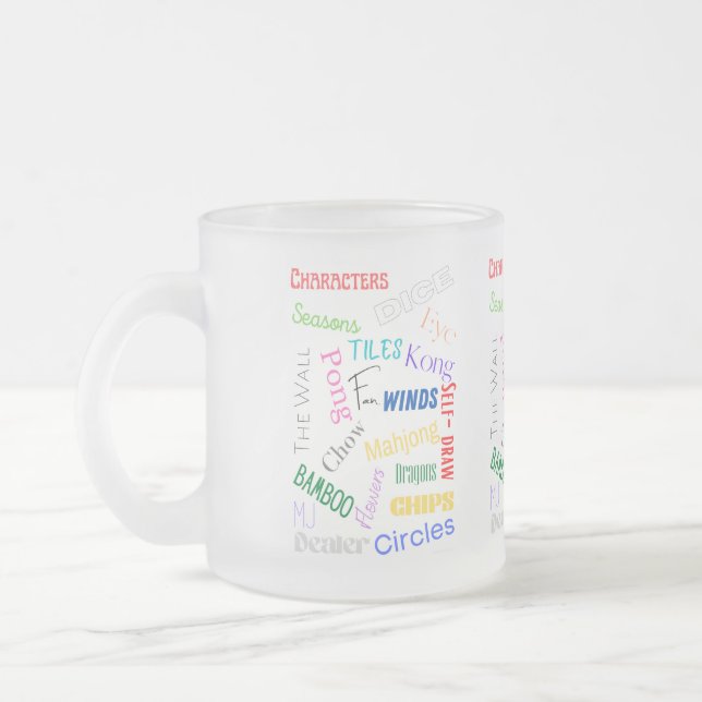 Majong Frosted Mots Mug (Gauche)