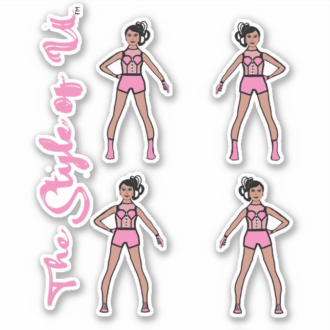 Majorette / Stickers Danseuse Coton Candy 2 (Devant)