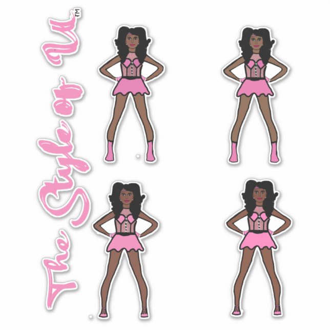 Majorette / Stickers Danseuse Coton Candy 3 (Devant)