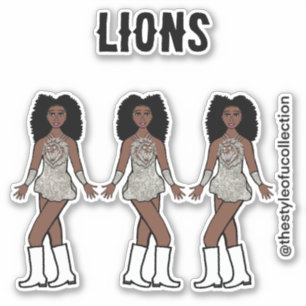 Majorette / Stickers Danseuse Lion d'Argent A