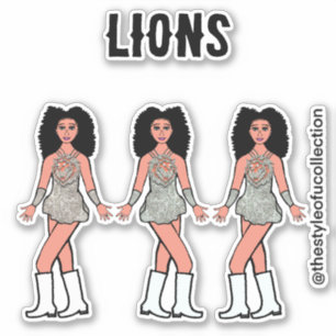Majorette / Stickers Danseuse Lion d'Argent B