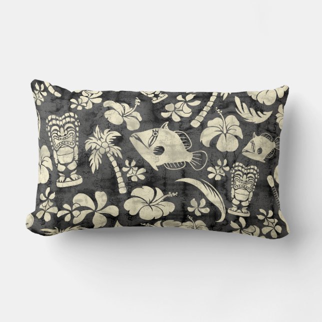Makapuu Beach Hawaiian Batik Lumbar Coussins (Recto)