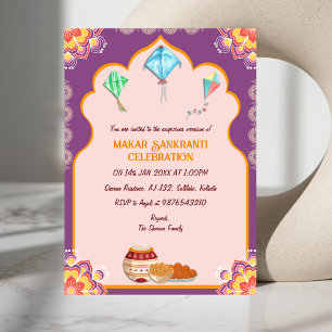 Makar Sankranti Fête Invitation