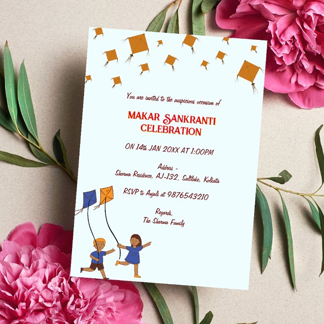 Makar Sankranti Fête Invitation (Créateur téléchargé)