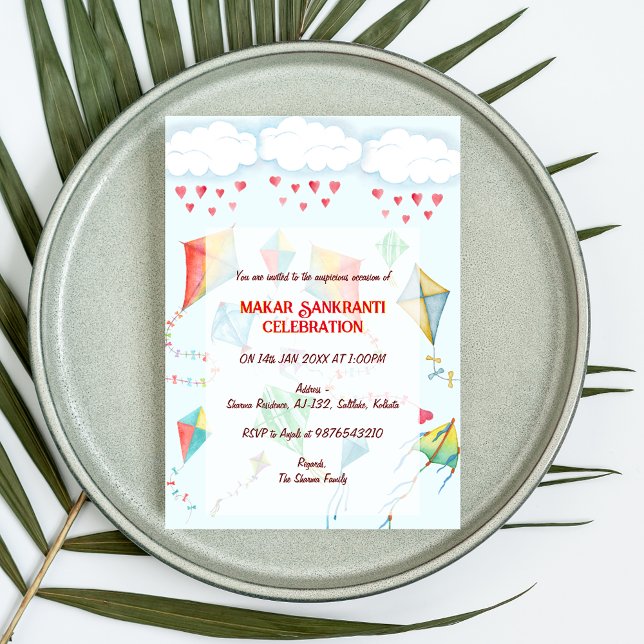 Makar Sankranti Fête Invitation (Créateur téléchargé)