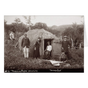 Making Tappa, un tissu natif, c.1875 (photo sépia)