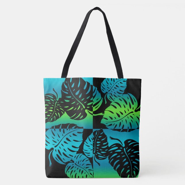 Makua Monstera Sac de plage Tropical Hawaiian Blen (Devant)