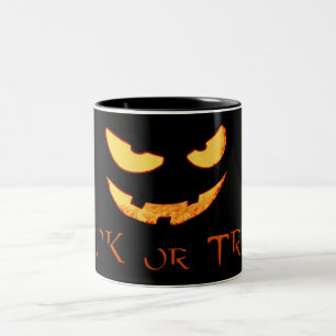 Mal Citrouille Face Halloween Mug