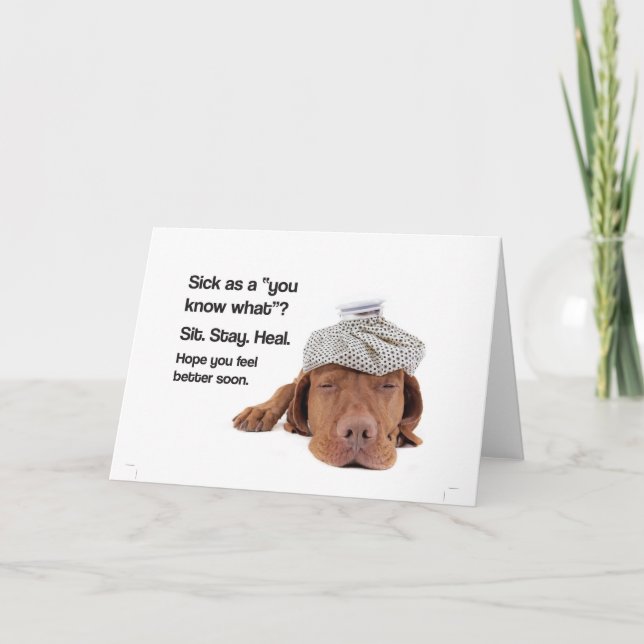 Malade en tant que "vous savez ce qui" ? Carte de (Devant)