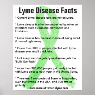 Maladie de Lyme Faits Poster éducatif