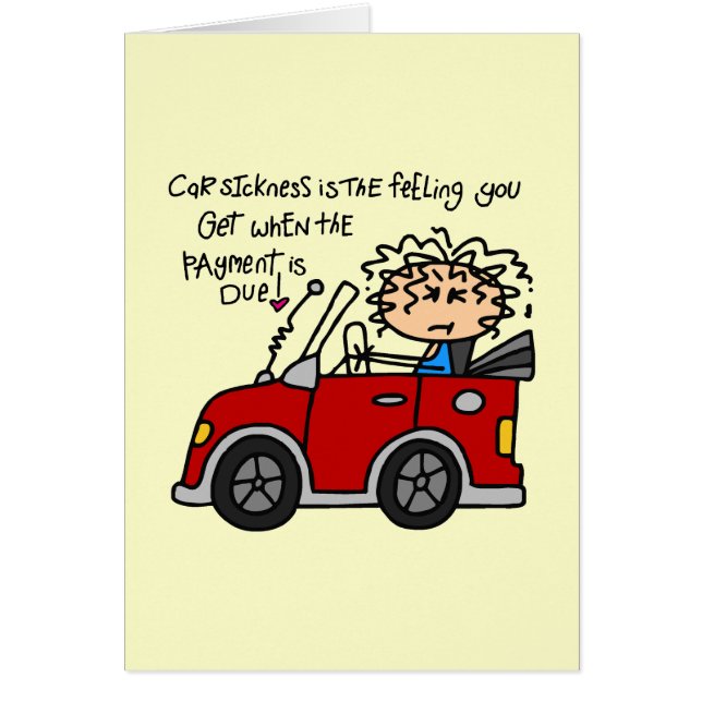 Maladie de voiture humoristique (Devant)