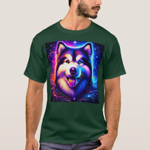 Malamute Abstrait en Alaska TShirt