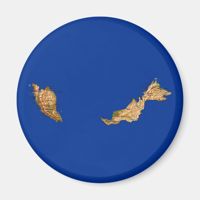 Malaysia Map Magnet (Devant)