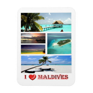 Maldives - I Love - Magnet