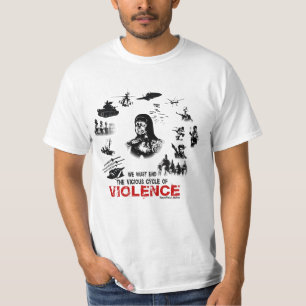 Mâle de T-shirt de violence