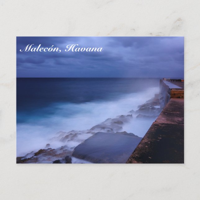 Malecon à La Havane, Cuba carte postale (Devant)