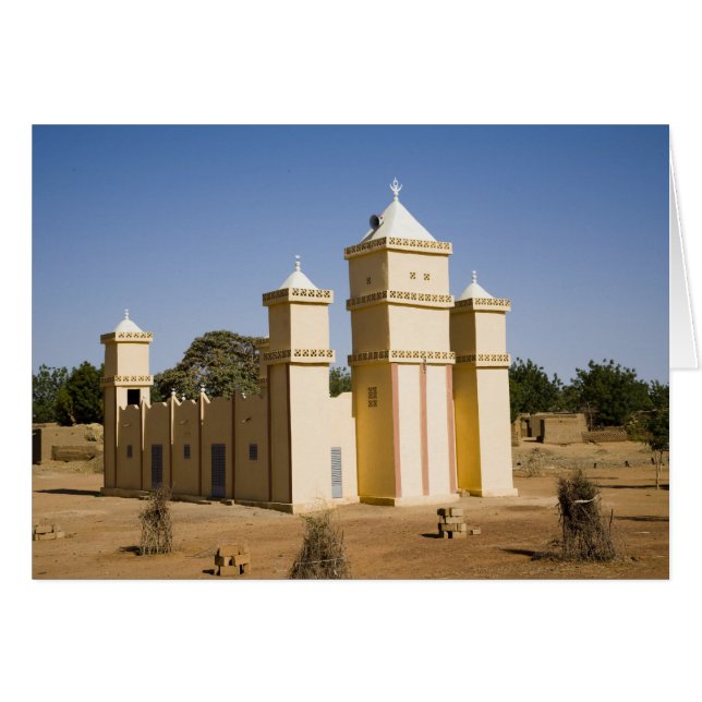 Mali, Bamako. Mosquée, route Bamako-Djenne (Devant horizontal)