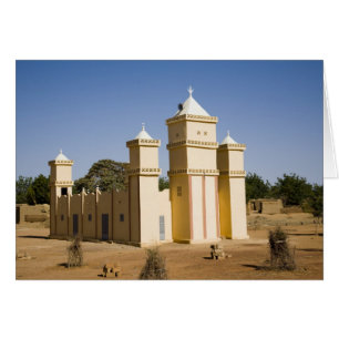 Mali, Bamako. Mosquée, rue Bamako-Djenne