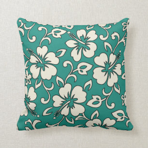 Malia Hibiscus Hawaï Coussin réversible Carré