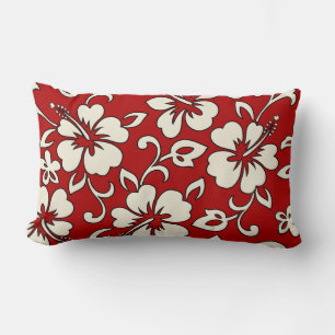 Malia Hibiscus Hawaïen Coussins de Lumbar réversib