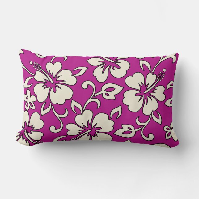 Malia Hibiscus Hawaïen Coussins de Lumbar réversib (Recto)