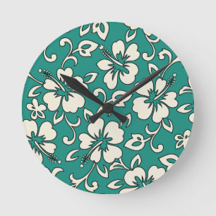 Malia Hibiscus Hawaii Horloges murales