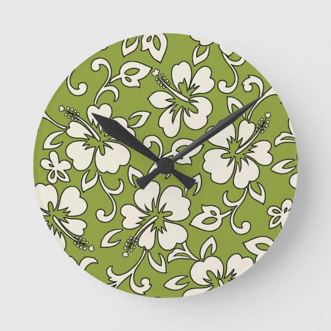 Malia Hibiscus Hawaii Horloges murales (Recto)