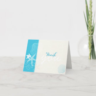 Malibu Blue & Ivory Beach Merci de mariage
