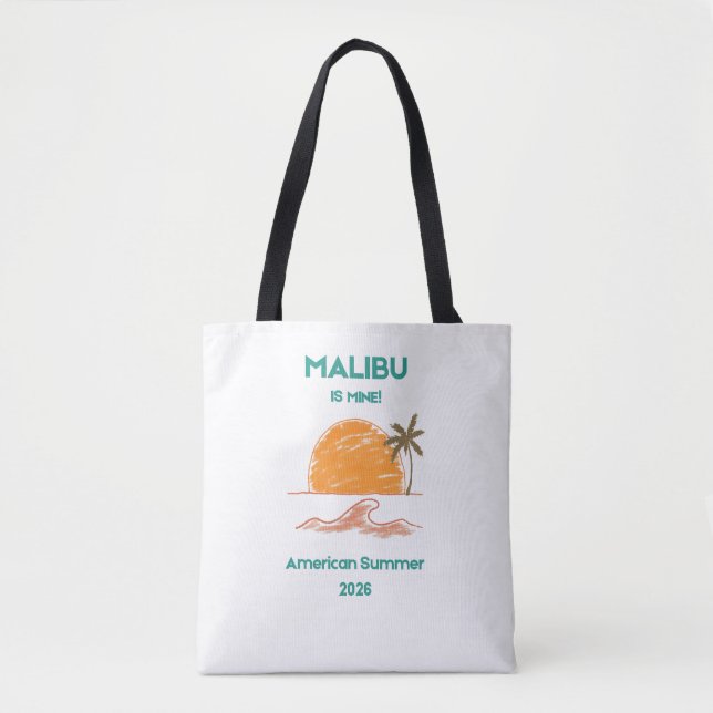 Malibu California Luxury Shoulder Tote Bag (Devant)