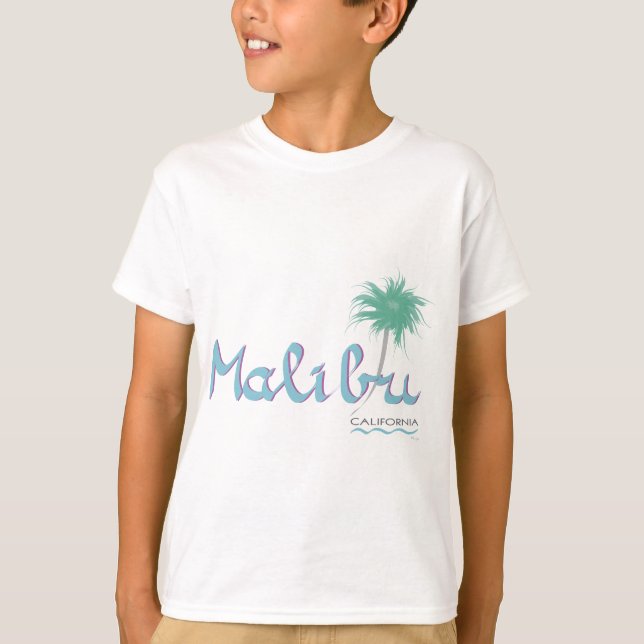 Malibu, le T-shirt de l'enfant de CA (Devant)