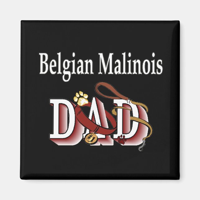 malinois belge papa Magnet (Devant)