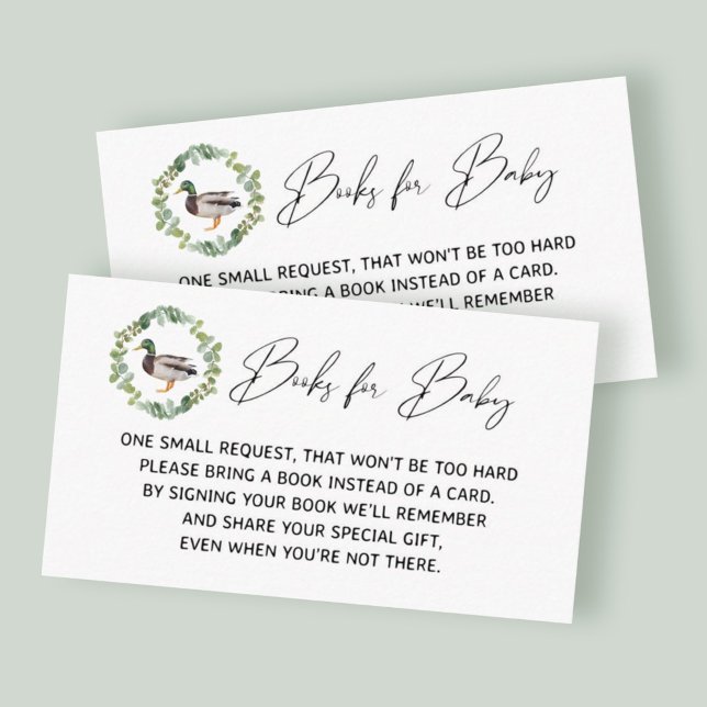 Mallard Duck Baby showers Livres pour cartes pour  (Créateur téléchargé)