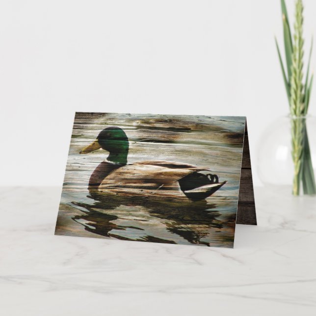Mallard Duck Carte de remerciements (Devant)