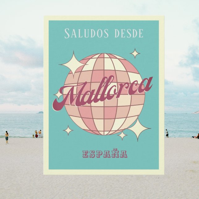 Mallorca Espagne Espagne carte postale rétro vinta (Créateur téléchargé)